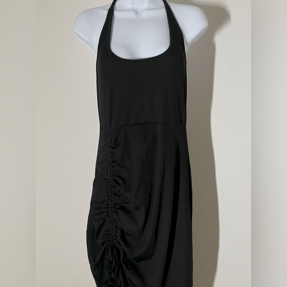 Cider Black Halter Dress